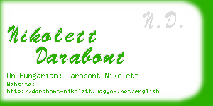 nikolett darabont business card